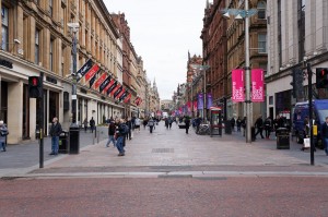 Glasgow shopping street