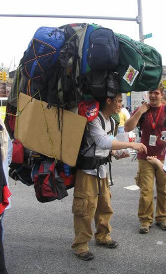 Overpacked Trekking Bag
