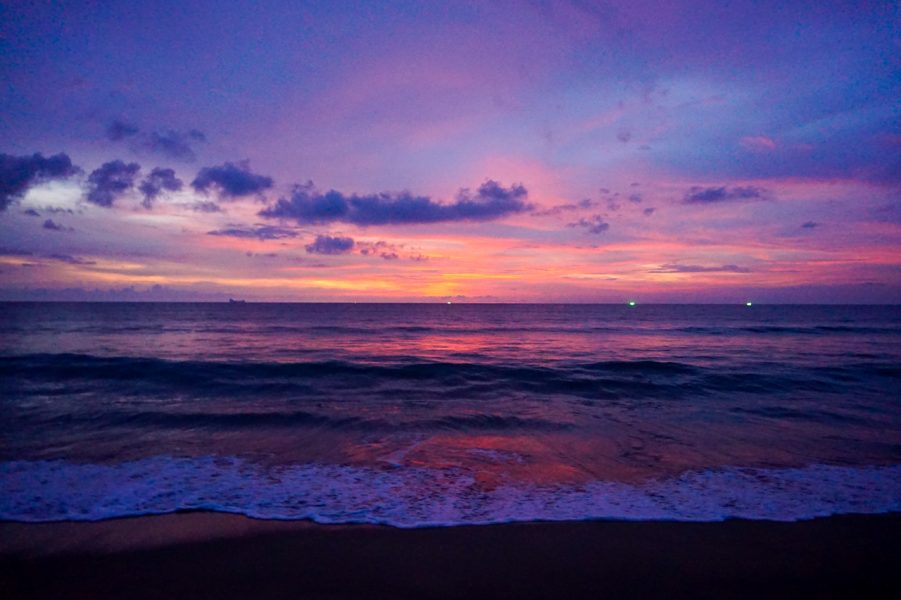 Purple Sunset Koh Lanta Thailand