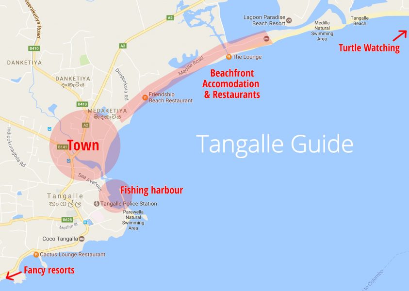 Tangalle Map Guide
