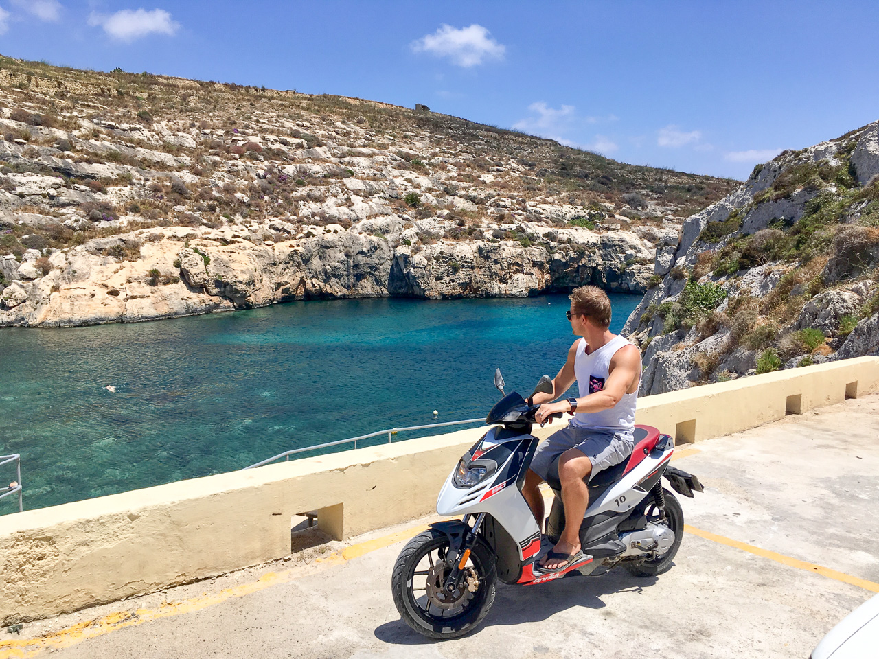 Scooter in Gozo